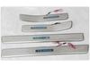Teana LED Welcome Sill Strip - Stainless Steel with Blue Light