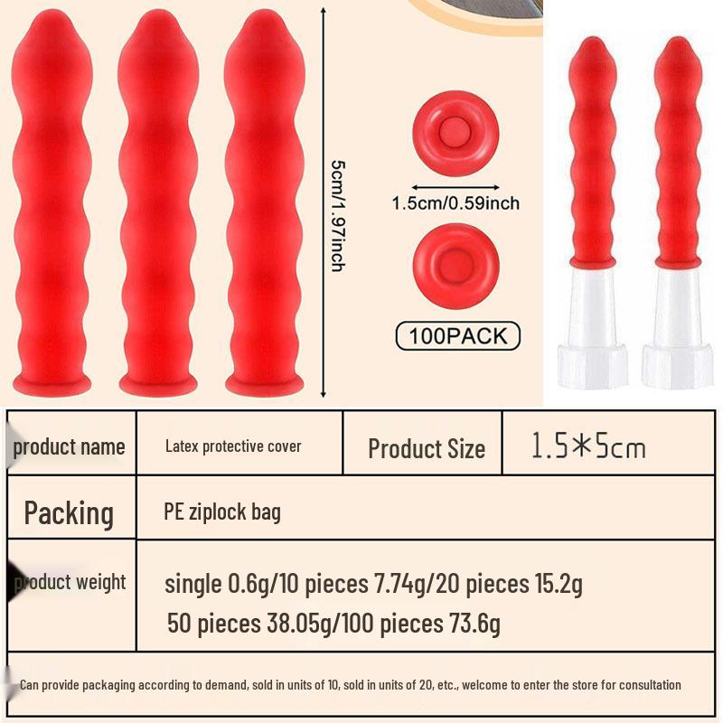 Cross-Border Glass Cap Nozzle Sealer: Protective Sleeve for Caulk, Glue, and Latex