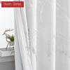 1PC Nuan Series 80% Blackout Fashionable and Minimalist Curtains with Silver and Marble Texture for Living Room Bedroom Balcony Window Home Decor