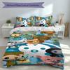 3pcs Octonauts Duvet Cover Set, Includes 1 Duvet Cover and 2 Pillowcases,Skin-Friendly&Comfortable Fabric,Suitable Bedding Sets