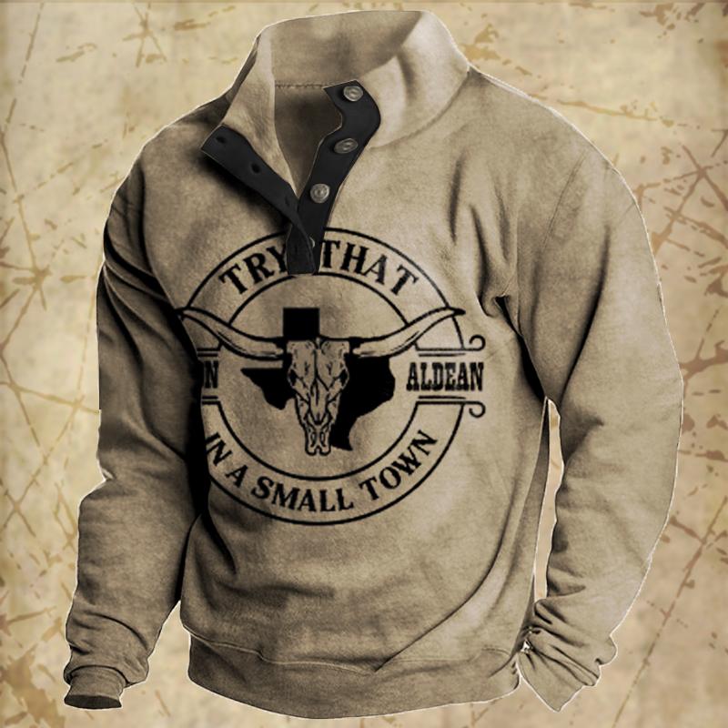 Vintage Men's Hoodies Autumn Long Sleeved Street Button Pullover Oversized Clothing for Men Sweatshirt Fashion Casual Hoodie