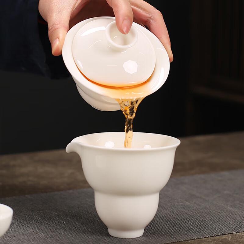 Dehua White Porcelain Kung Fu Travel Tea Set