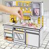 MGA Mini Verse Mini Kitchen Kitchen Playset with UV Resin Mystery Mini Oven Mitt Ages Light, Collectible, DIY, Play, Exclusive, Recipe, (Not Edible),