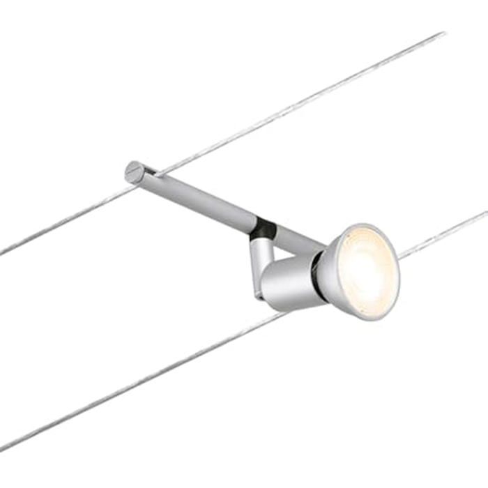 Spot - PAULMANN - CorDuo Système De Câbles - 10W Max - Éclairage Extensible - Mat Chromé