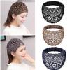 Beadwork Flower Hair Hoop for Women Elegant Flapper Costume Headband Nonslip Fascinator Hairband for Masquerades Event