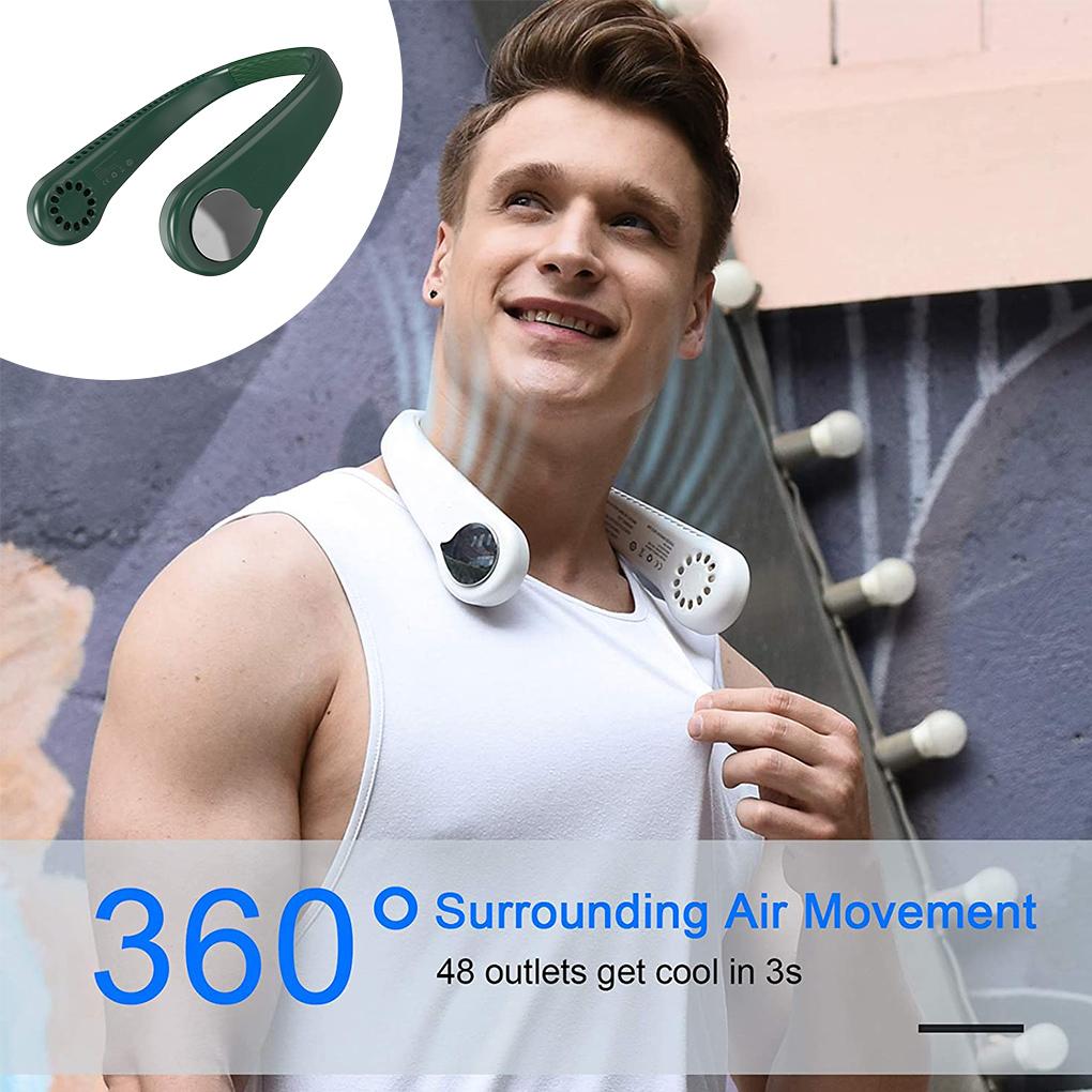 Air Cooling Neck Fan Leafless Hanging Neck Fan Bladeless