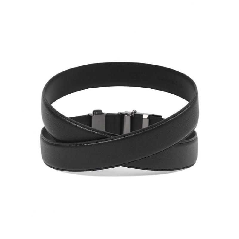 Benovero Men S Auto Belt Black Satin Derby emboSSed All Metal Bmg1acb1252k1