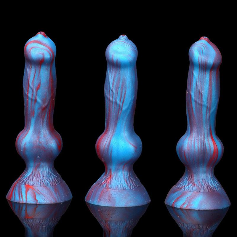 Silicone Animal Dog Dildo Butt Plug Mini Vaginal Anal Plug Adults Sex Toys for Women Men Masturbators Fake Penis Small