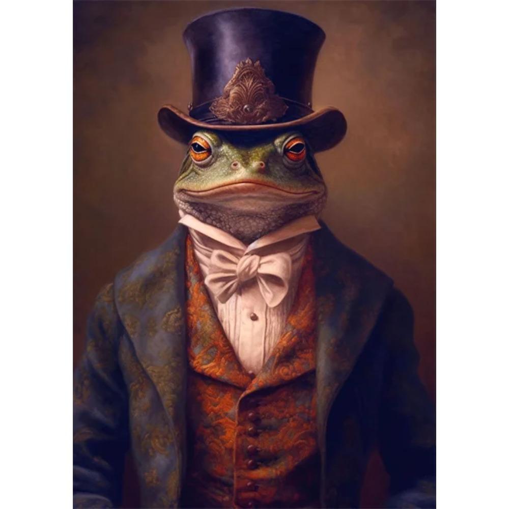 Noble Animals Deer Lion Portrait Vintage Art Posters Canvas Prints Art Paintings Cool Animal Wall Art Pictures Living Room Decor