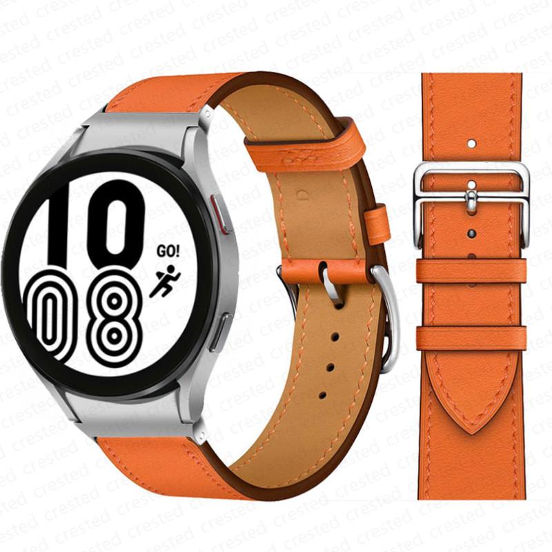 20mm Armband für Samsung Galaxy Watch 6 4 classic/5 Pro 44mm 40mm 47mm 43mm 45 Ohne Lücken Lederarmband Correa Galaxy Watch 6 Armband