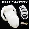 Roosa plastikust karskuseseade HT V4/Chastity kukepuur meeste karskusvööle Chastity sekslelu puhtuseseade nelja rõngaga