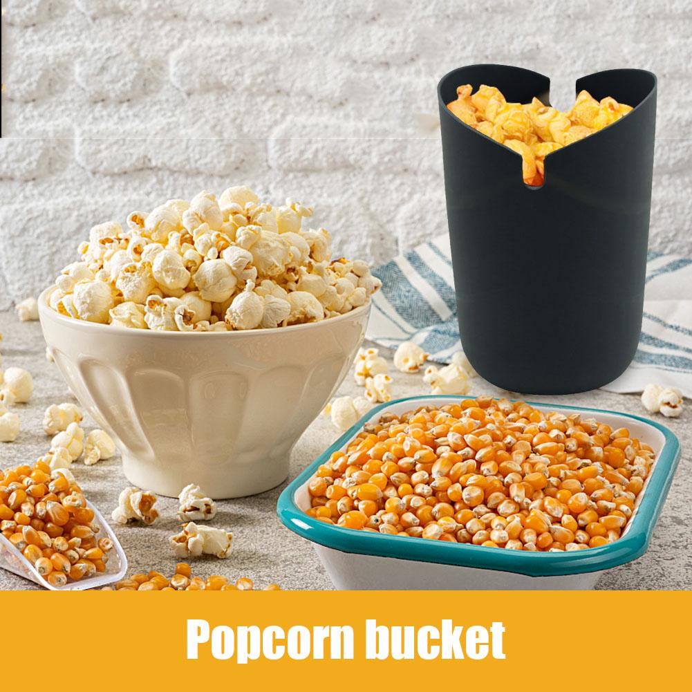 Faltbarer Popcorn-Maker Zubehör Gadgets Werkzeuge Snacks Süßigkeiten Eimer Leichtes Lebensmittelgeeignetes Silikon für Outdoor Wandern Camping