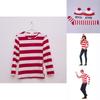Where's Wally Halloween Costume Fun And Smart Uk Anime Cos Dress-up Outfit
