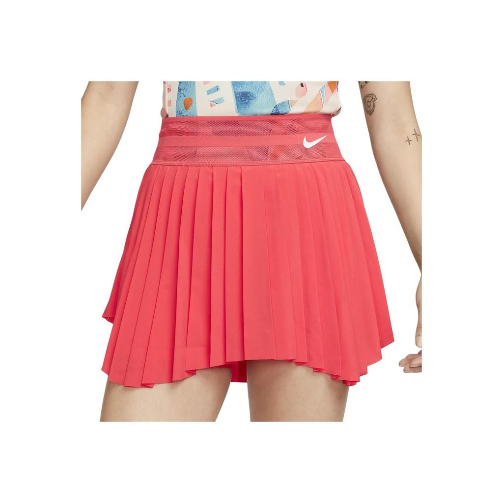 Nike Tenisové sukně Court Dry Fit Slam Jednobarevné Elastický pas Krátká ležérní sukně Dámské sukně Červená DR6855-850