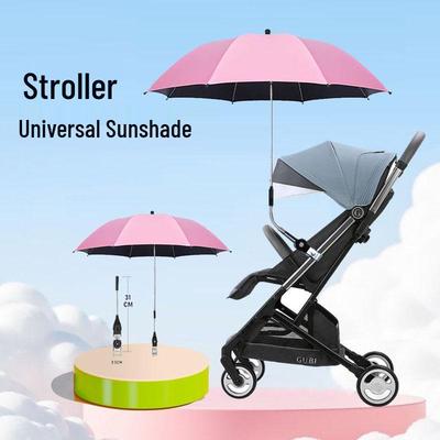 Sonnenschutz-Sonnenschirm für Kinderwagen mit UV-Schutz und schwarzer Klebebeschichtung