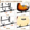 VINAEMO Guitar Stand 2 Includes Guitar Amp Acoustic Guitar Bass Electric Guitar Universal Display Adjustable Guitar Durable Large Capacity Storage for