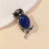 Owl Pendant Brooch With Natural Stone Embedding For Fashion Accessories