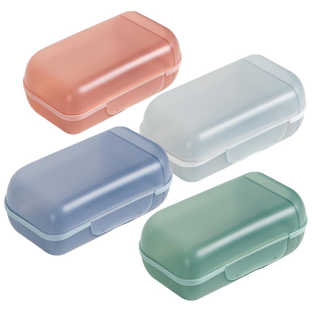 4 Buc Suport Cutie Portabil Material Ușor Capac Vas Accesorii Baie Recipient Săpun Călătorie Tavă Săpun Duș