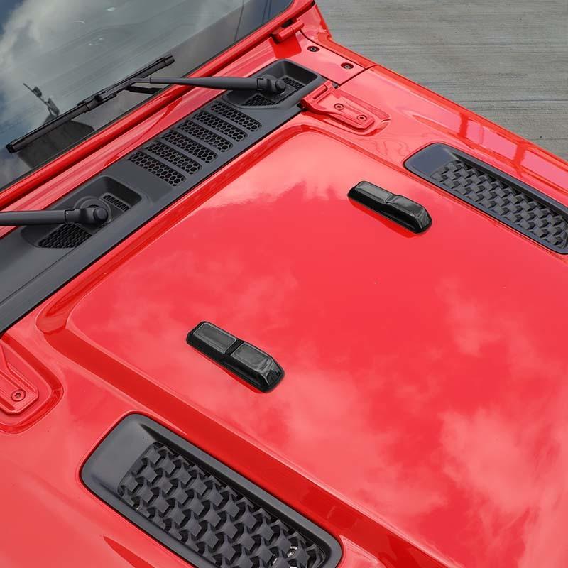  ABS Engine Hood Decoration Cover Sticker Fit For Jeep Wrangler JL For JT Gladiator 2018 Up  Car Exterior Accessories