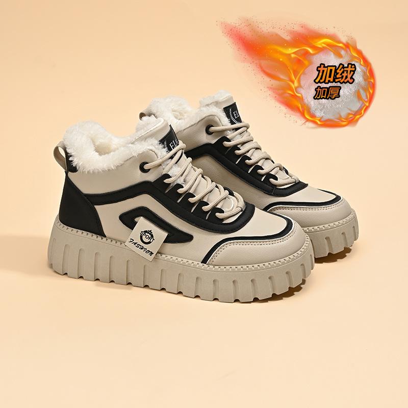 

Новые зимние бархатные высокие ботинки для детей корейской версии универсальные утолщенные теплые хлопковые туфли повседневная обувь 1 2261-1 40