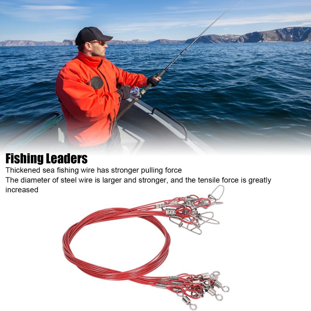 30PCS Anti Bite Fishing Wire Rigs Leaders Heavy Duty Fishing Wire Leaders  Lures Rig