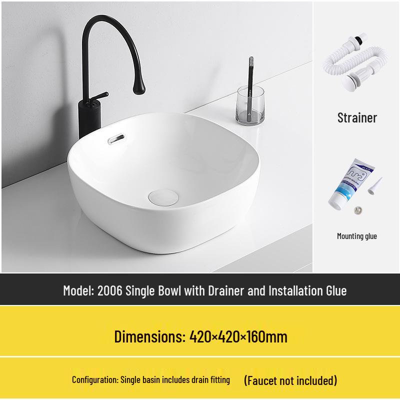 Tengxiang Ceramic Sink: White Floor-Standing Luxury Basin with Cabinet for Bathroom or Balcony