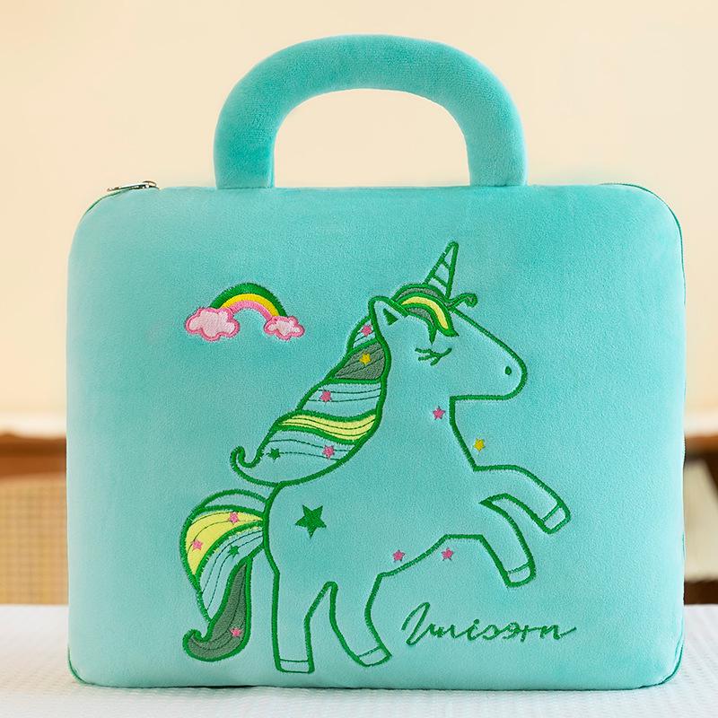 Všestranný kombinovaný polštář a deka do auta - Skládací prošívaná deka na cestování, na pohovku a pro zdřímnutí v kanceláři.