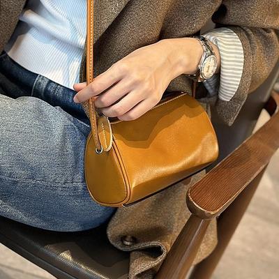 Damenhandtaschen aus Leder, kleine Taschen, neue hochwertige Retro-Umhängetaschen, modische vielseitige Messengerbags aus Rindsleder, Taschen für Frauen