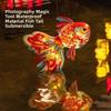 Glowing Paper Lamp Kit Handmade Mid Autumn Craft Luminous Hanging Decor Goldfish Lantern DIY  Kids