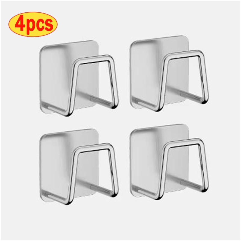 

Wall-Mounted Scale Storage Rack - No-Trace Adhesive Bracket, Space-Saving Holder For Bathroom & Gym Scales