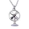 Hammered Horseshoe Pendant Necklace Western Cowboy Lucky Charm 40cm Short Chain