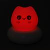 LED Cat Night Light for Kids Battery Powered Multicolor Tap Light Up Silicone Cute Cat Nursery Night Lamp for Baby Children Toddlers