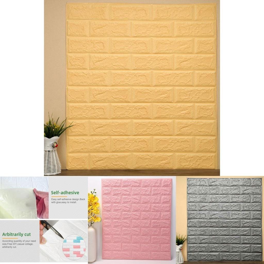 Environmental Friendly 3d Self-adhesive Brick Wall Panel Sticker