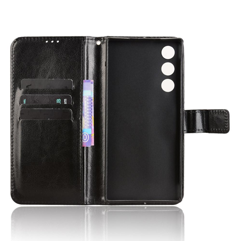 For ZTE nubia RedMagic 10 Air 5G PU Leather Case with Strap Crazy Horse Texture Phone Wallet Cover