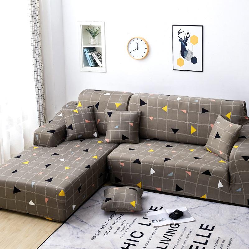 Potah na pohovku celý zabalený potahová látka Four Seasons elastický polštář na pohovku kožená osuška na pohovku jednoduchá, plná kombinace univerzální