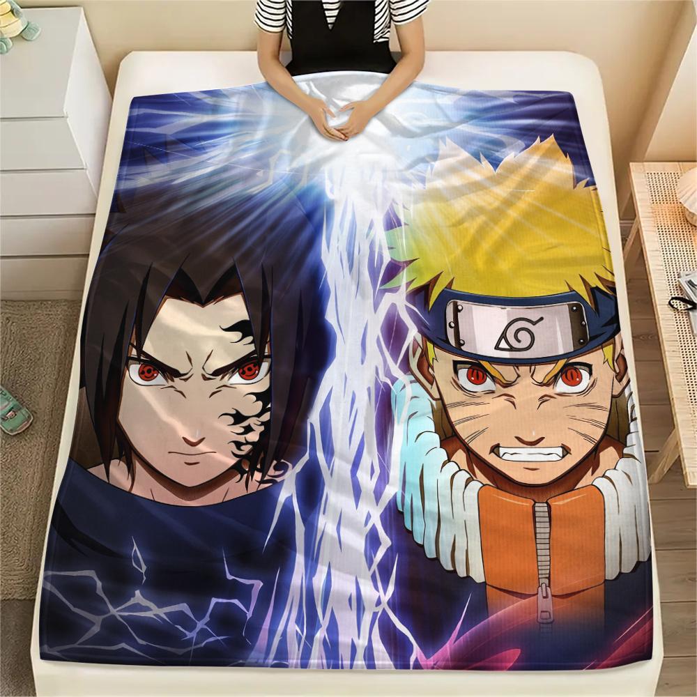 Naruto Characters pattern Flannel Blanket, High quality Comfortable for All Seasons, Home Decor, Warmth and Comfort, Perfect for Gifts.