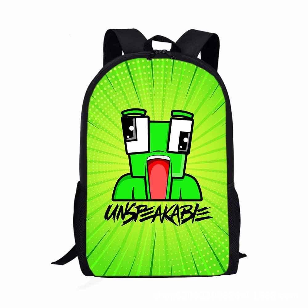 Cute Cartoon Kids Backpack With Logo Suitable For Boys And Girls Durable Oxford Cloth Material