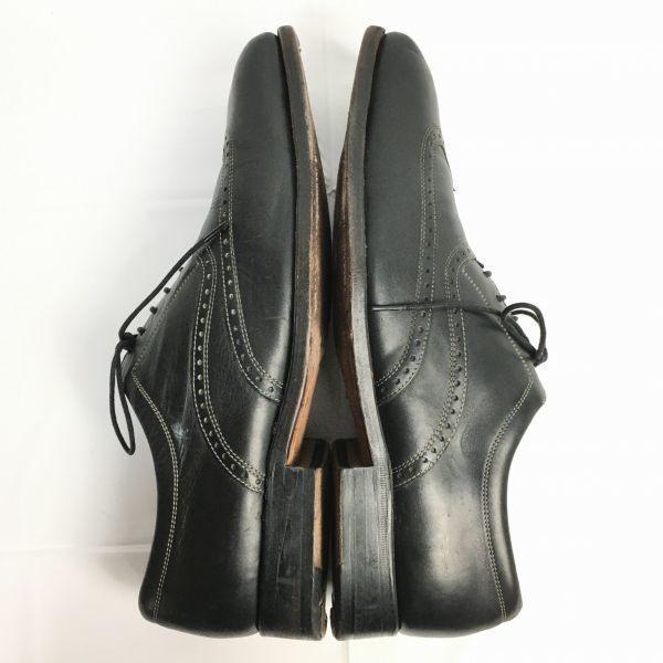 J.BRIGGS Full Brogue Wingtip Businessschuhe Größe 9 27.0 Schwarz Goodyear rahmengenäht(GEBRAUCHT)