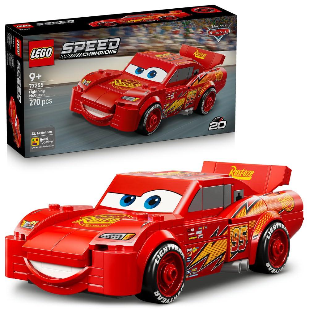 

LEGO Speed Champions Lightning McQueen Playset 77255 Car Minifigure Interior Stylish Gift for Boys and Girls 9-11 Years Old Vehicles