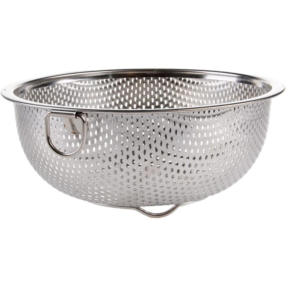 5pcs Stainless Steel Kitchen Hole Dense Colander Strainer Sieve Baskets
