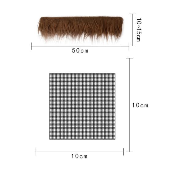 DIY Therian Masque Kit Blank Hand Painted Half Face Cat Fox Masque with Fur Eye Mesh And Felt Sheet for Halloween Carnival Masquerade Party Cosplay