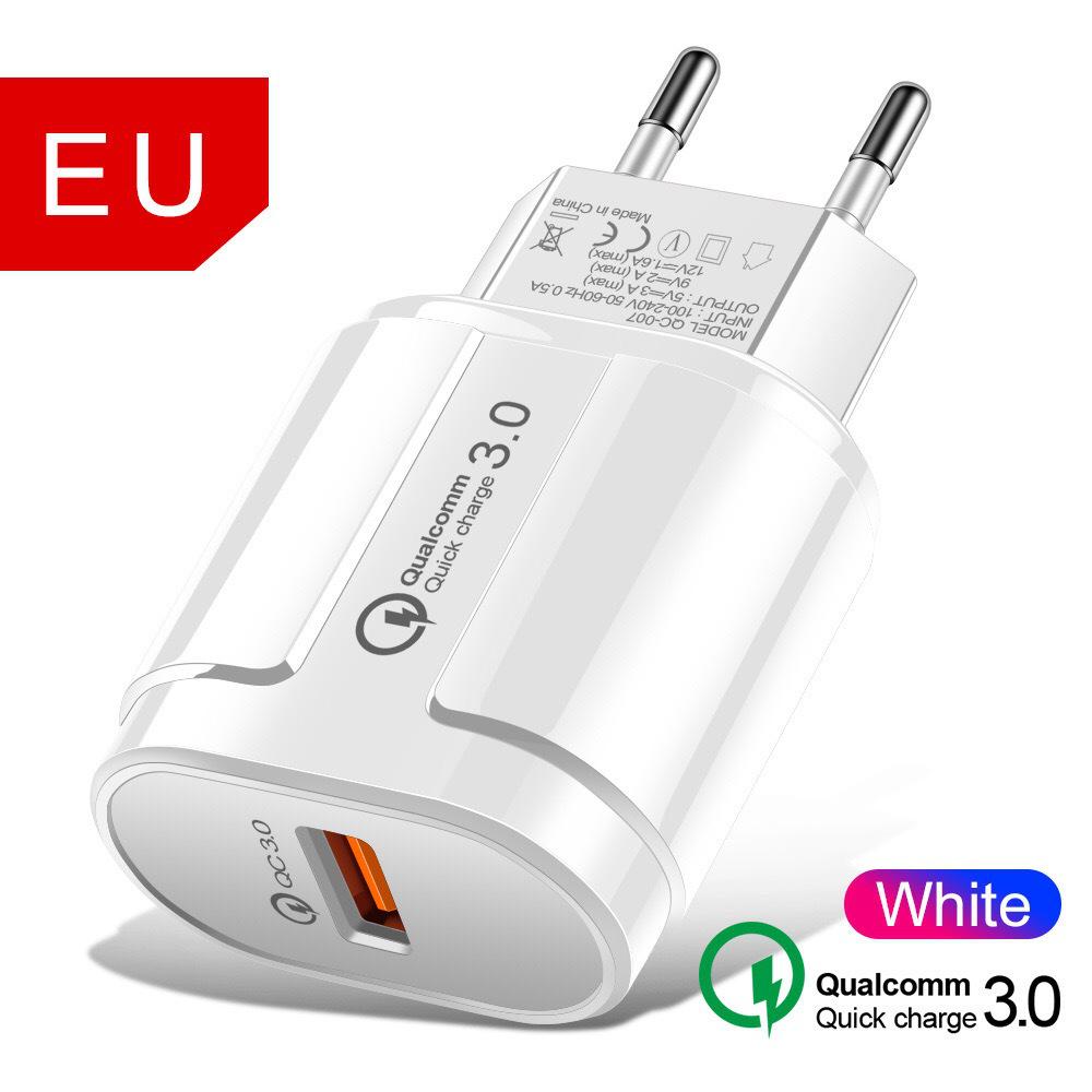 QC3.0 18W USB Fast Charge Travel Adapter, 5V 3A