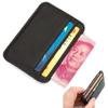 Genuine Leather Visit Card Holder Men's Business Id Creditcard Cardholder Real Leather Slim Black Wallet Card Holders for Men