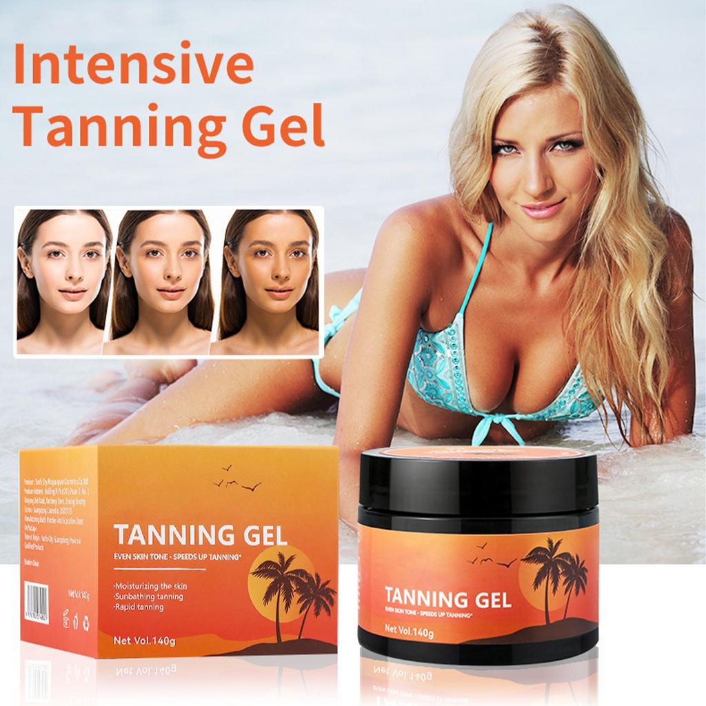 Tanning Accelerator Balm,Tanning Balm Bronzer Tanning Lotion,Tanning Balm For Sunbeds For An Amazing Tan For Body And Face 140g