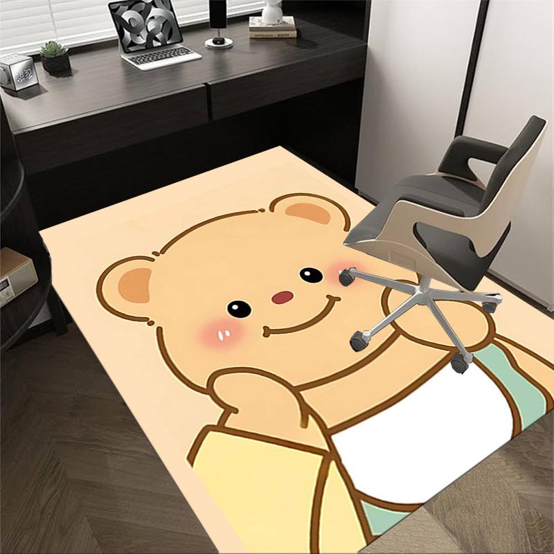 

1PC Bear Cartoon Extra Large Non-Slip Floor carpet, Office, family, bedroom, Studio - Large Area Rug Indoor Rugs, Vibrant Colors-A252 60cm by 90cm