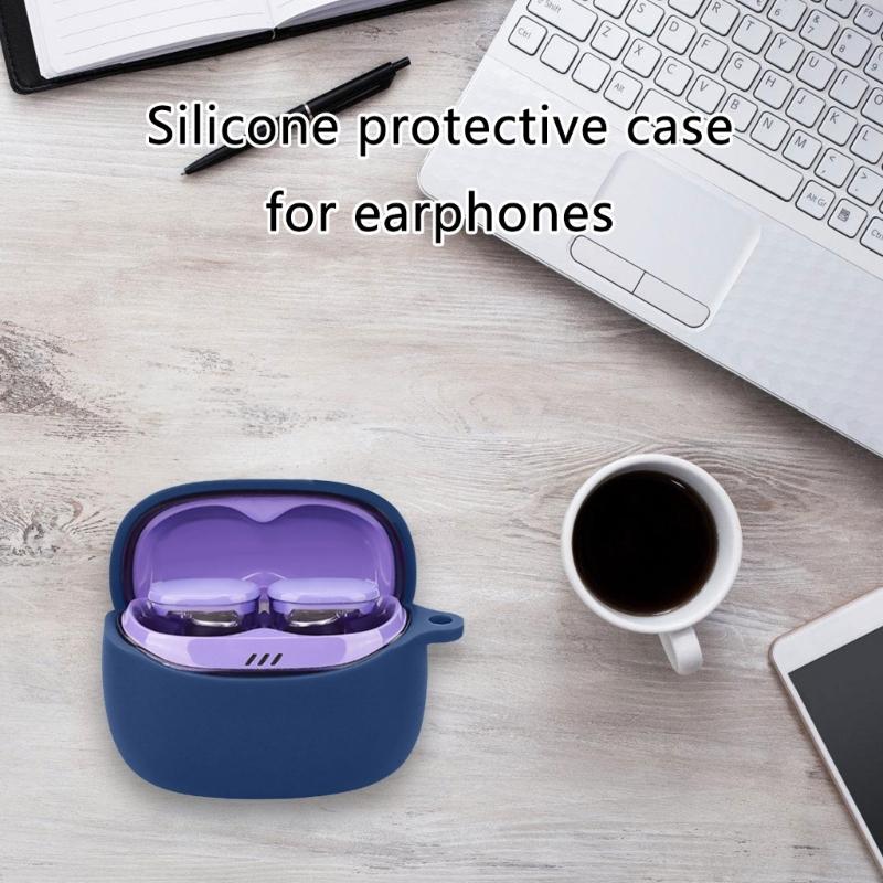 Husă de protecție ergonomică tip manșon pentru căștile wireless Tune Buds 2, anti-alunecare, rezistentă la praf și apă, piele anti-alunecare