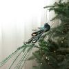 Realistische Glitzer-Weihnachts-Vogel-Ornamente Feder-Glitzer-Simulationsvogel-Dekor mit Clip Simulierte Weihnachtsbaumdekoration