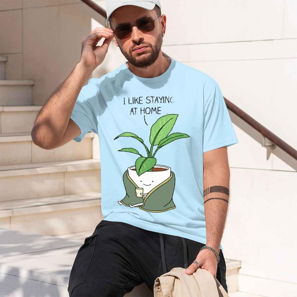 House Plant Sticker New Model Unisexs Shortsleeve Crewneck TShirt Classic Casual Multiple Colors and Sizes for Daily Wear A
