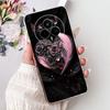 For Realme 14 Pro 14Pro+ Elegant Floral Cat Printed Phone Case For Realme 14 Pro Plus 14Pro 5G Soft Silicone TPU Cases