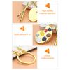 Palette & Paintbrush Keychain Pendant Creative Art Theme Keychain Portable Keychain